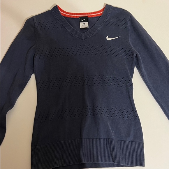 Nike Tops - Nike Dark Blue V-Neck Sweater